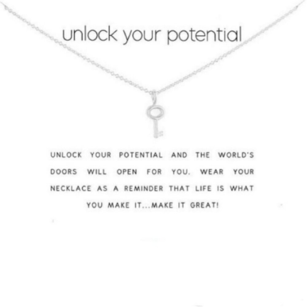 Unlock Your Potential Charm Necklace